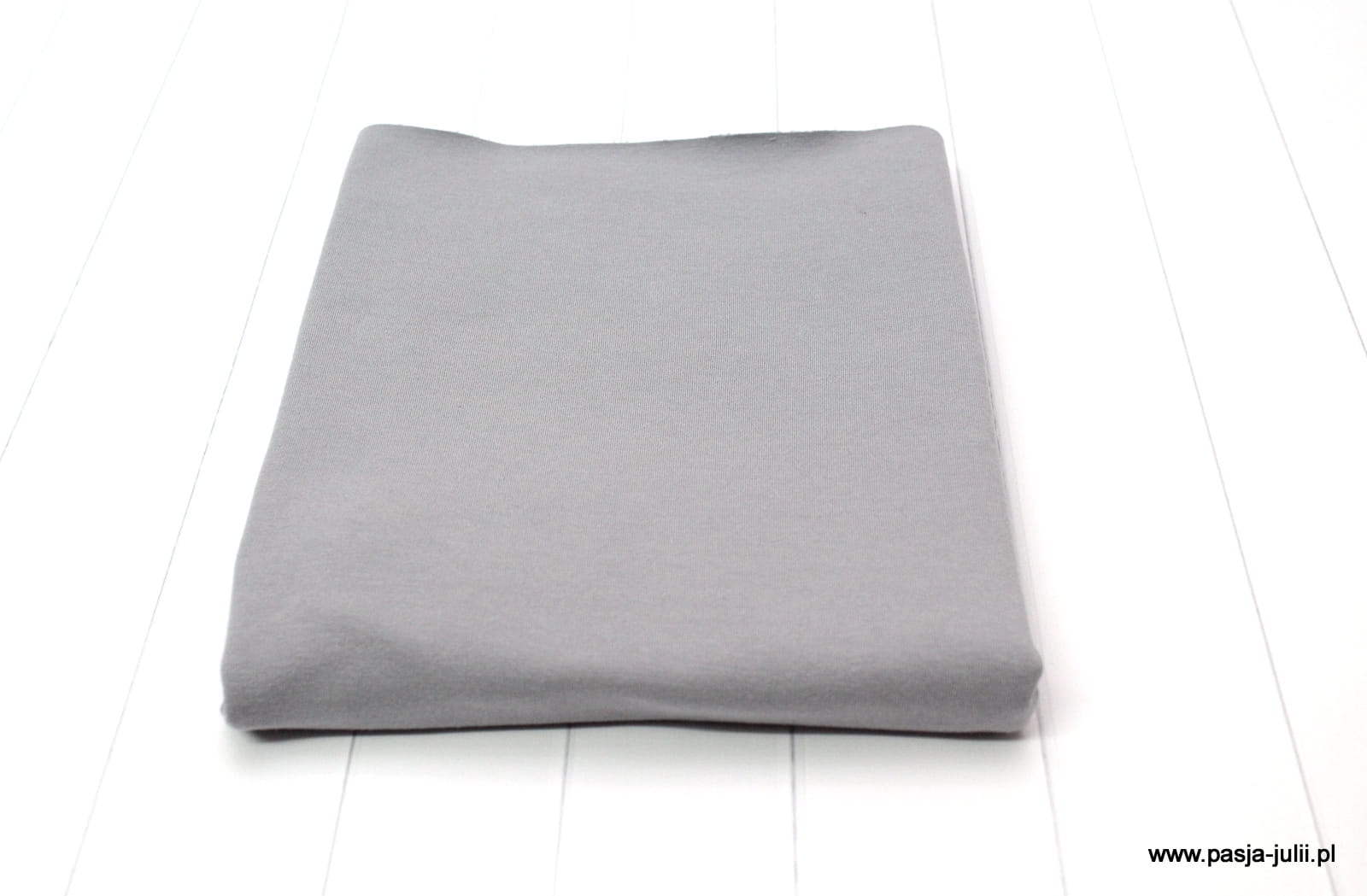 Dresówka pętelka z elastanem SZARA 260g