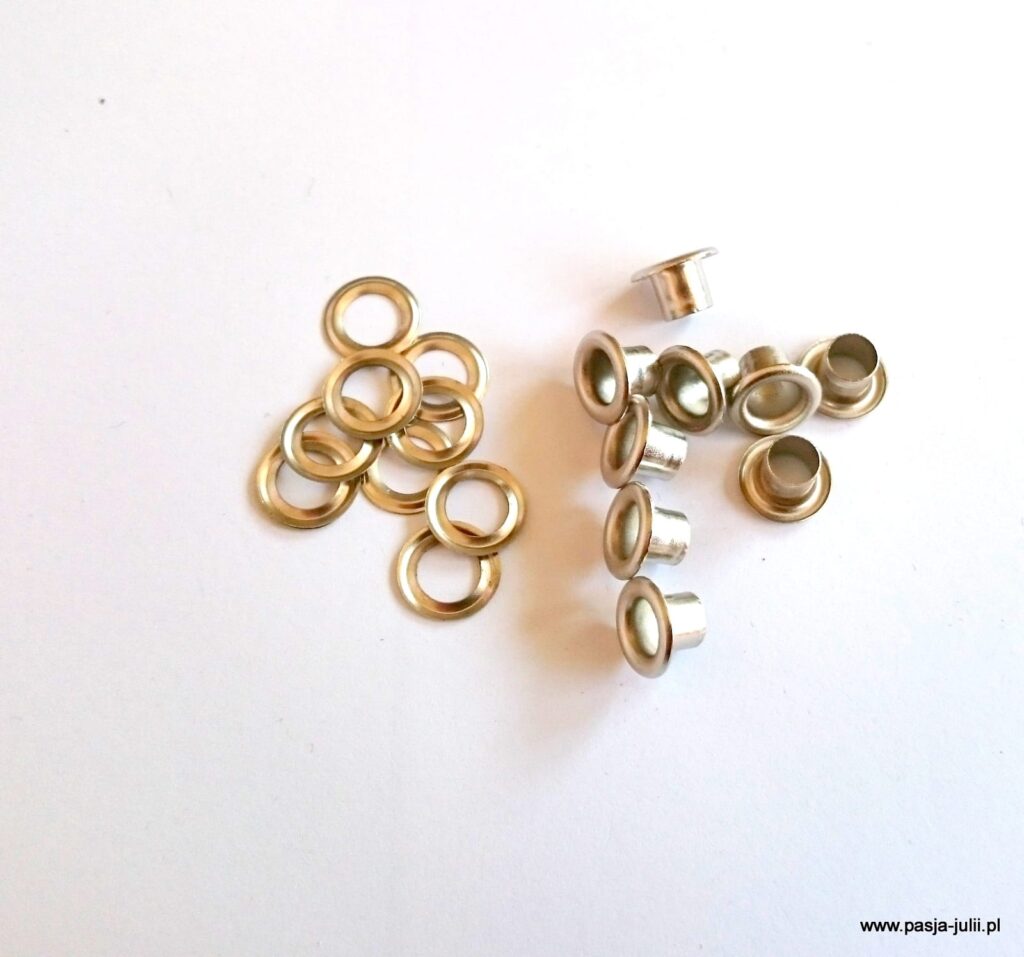 Oczko metalowe 4mm CHROM 10 sztuk