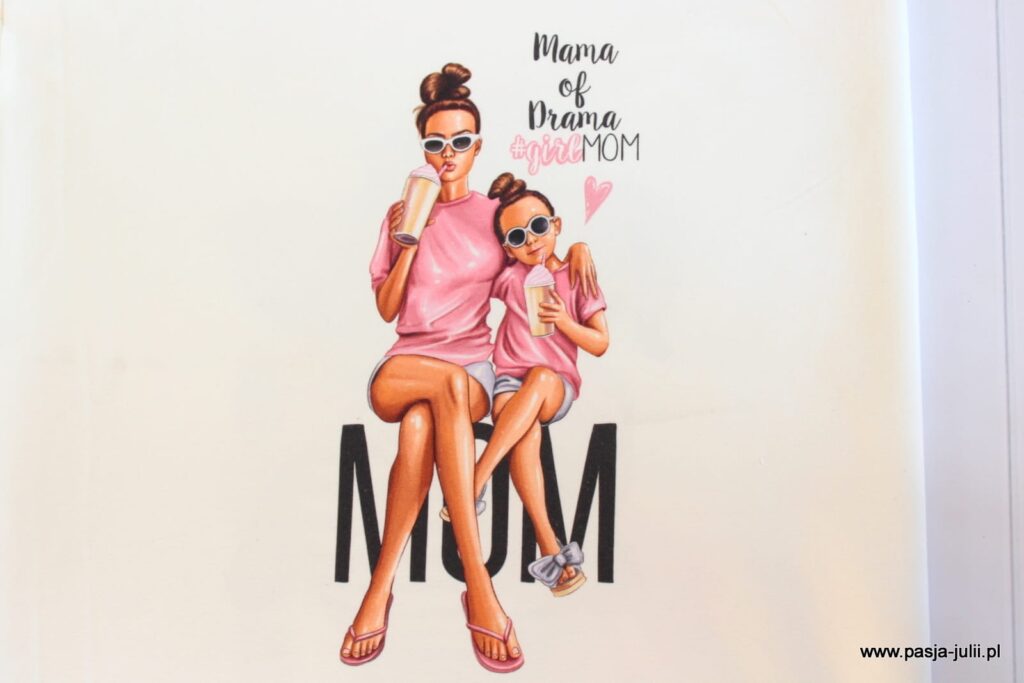 Dresówka pętelka PANEL 50X44 CM MAMA 1