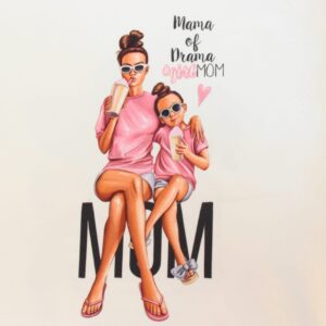 Dresówka pętelka PANEL 50X44 CM MAMA 1