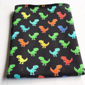 Dresówka pętelka DINOZAURY PIKSELE