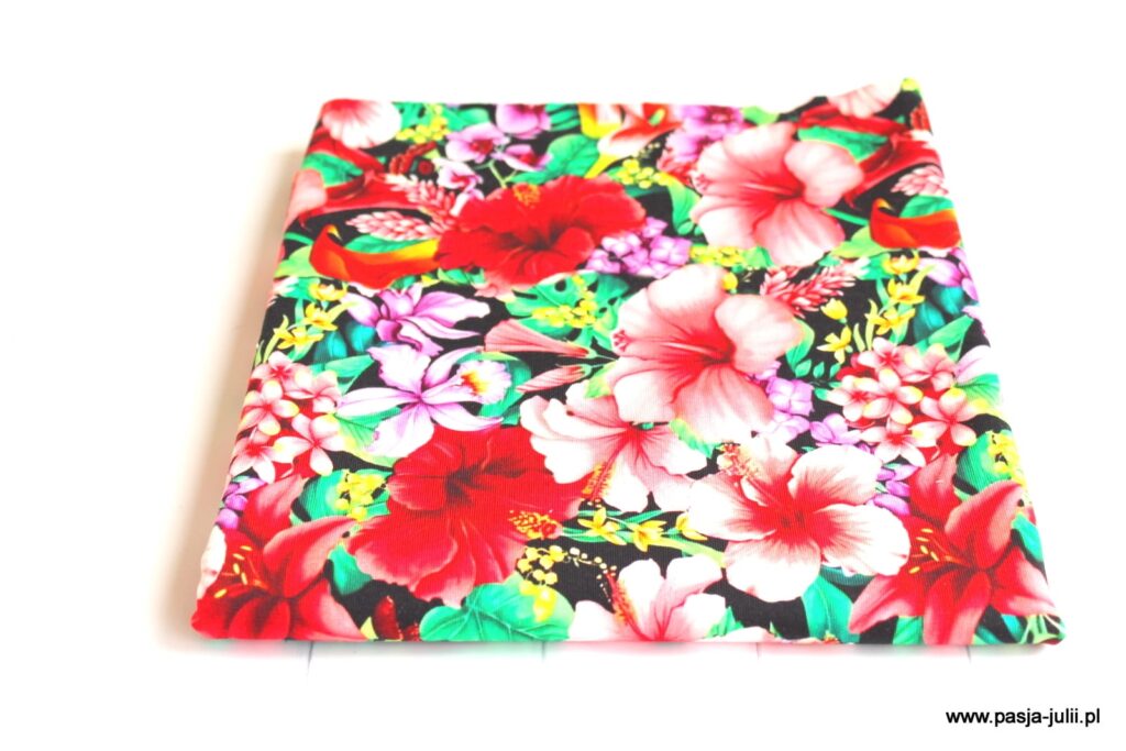 Dresówka pętelka KWIATY HAWAII