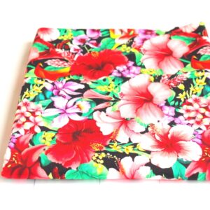 Dresówka pętelka KWIATY HAWAII
