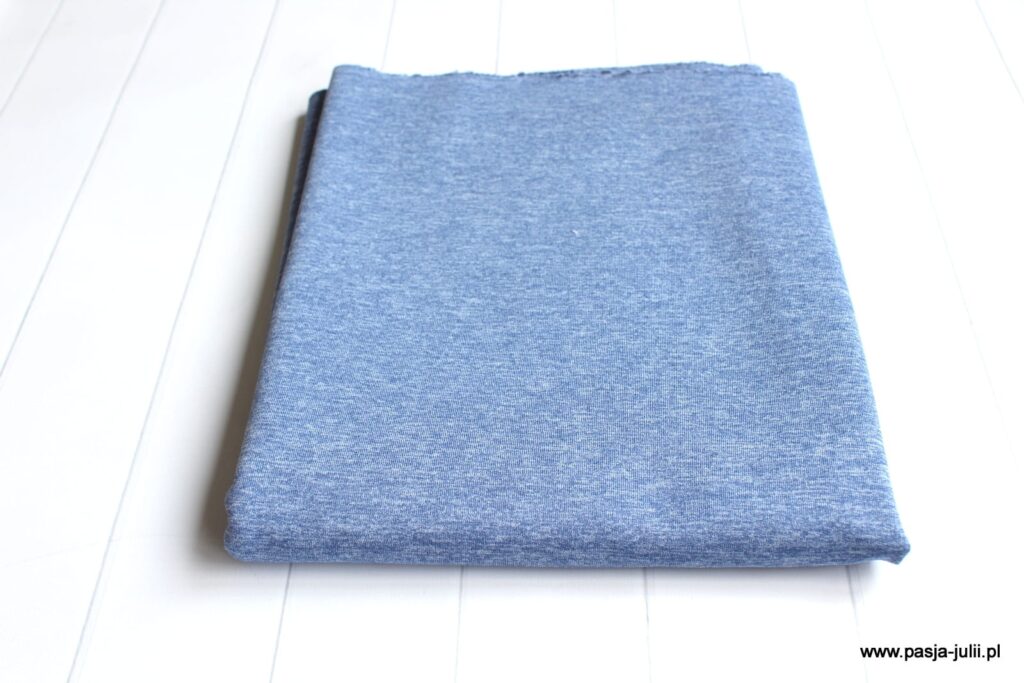 Dresówka pętelka z elastanem  260 g JEANS