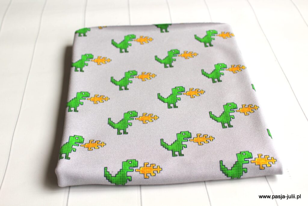 Dresówka pętelka DINOZAURY OGIEŃ