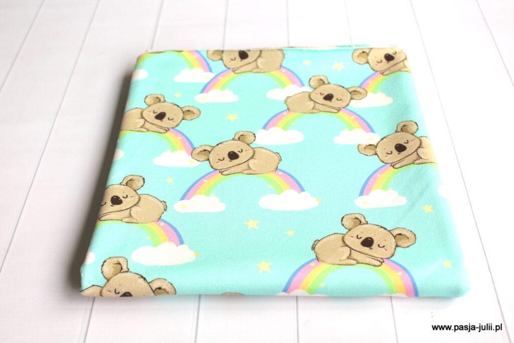 Dresówka pętelka KOALA TĘCZA