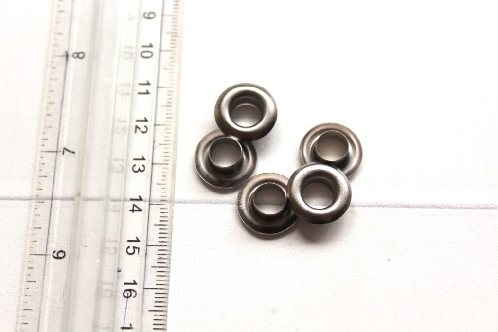 Oczko metalowe 8 mm 10 SZTUK GRAFIT