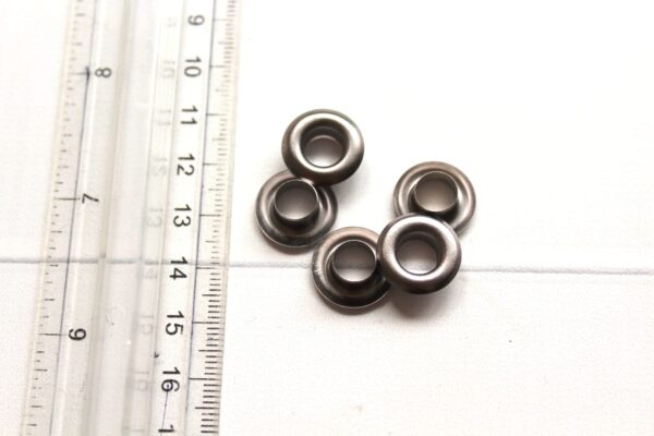 Oczko metalowe 8 mm 10 SZTUK GRAFIT