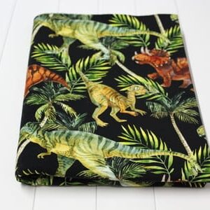 Dresówka pętelka DINOZAURY DRUK CYFROWY