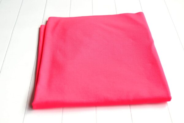 Single jersey z elastanem FLUO RÓŻ