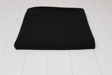 Single jersey z elastanem CZARNY