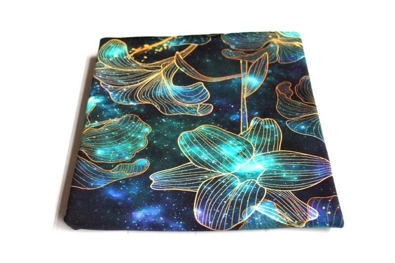 Dresówka pętelka KWIATY KOSMOS 65cm